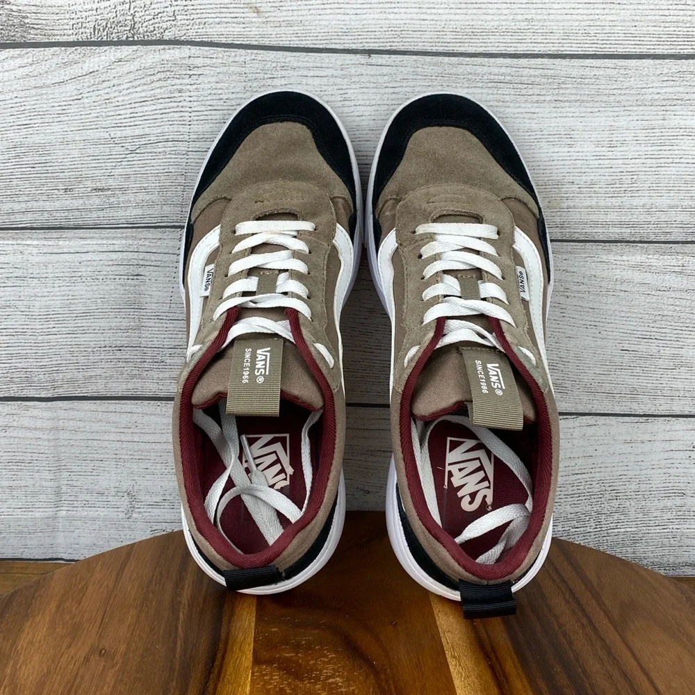 Vans Range EXP Walnut Brown Canvas Suede Shoes Men’s Sneaker Size 9.5